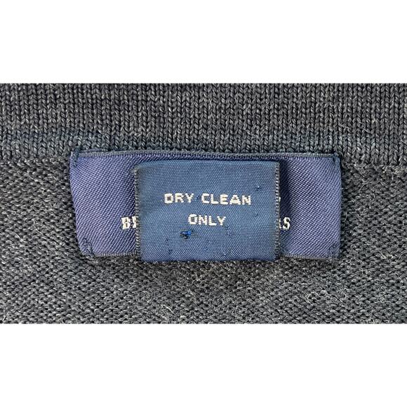 SKU1-3 BROOKS BROTHERS 346 Men's Sweater V-Neck Stretch Merino Wool Grey XL - Picture 6 of 7